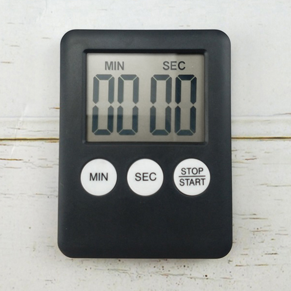 Digital Timer Countdown - นาฬิกาปลุกดิจิตอลสำหรับกีฬา นาฬิกาจับเวลาอิเล็กทรอนิกส์อเนกประสงค์ จอแสดงผล LCD ขนาดเล็ก สำหรับออกกำลังกาย