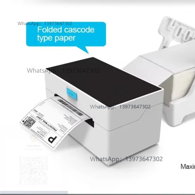Label Printer Thermal - เครื่องพิมพ์ฉลากสติกเกอร์ความร้อนไร้สายขนาด 3 นิ้ว 80 มม. เชื่อมต่อผ่าน
