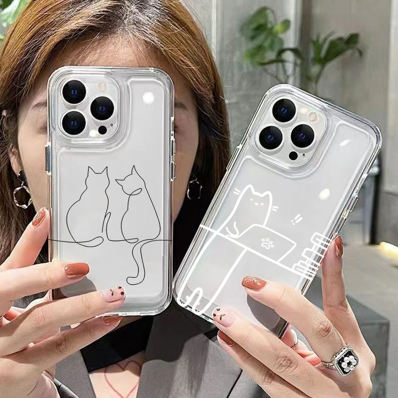 Receipt Printer Thermal - เคสโทรศัพท์กันกระแทกน่ารักลายแมว สำหรับ Xiaomi 14 13T 14T