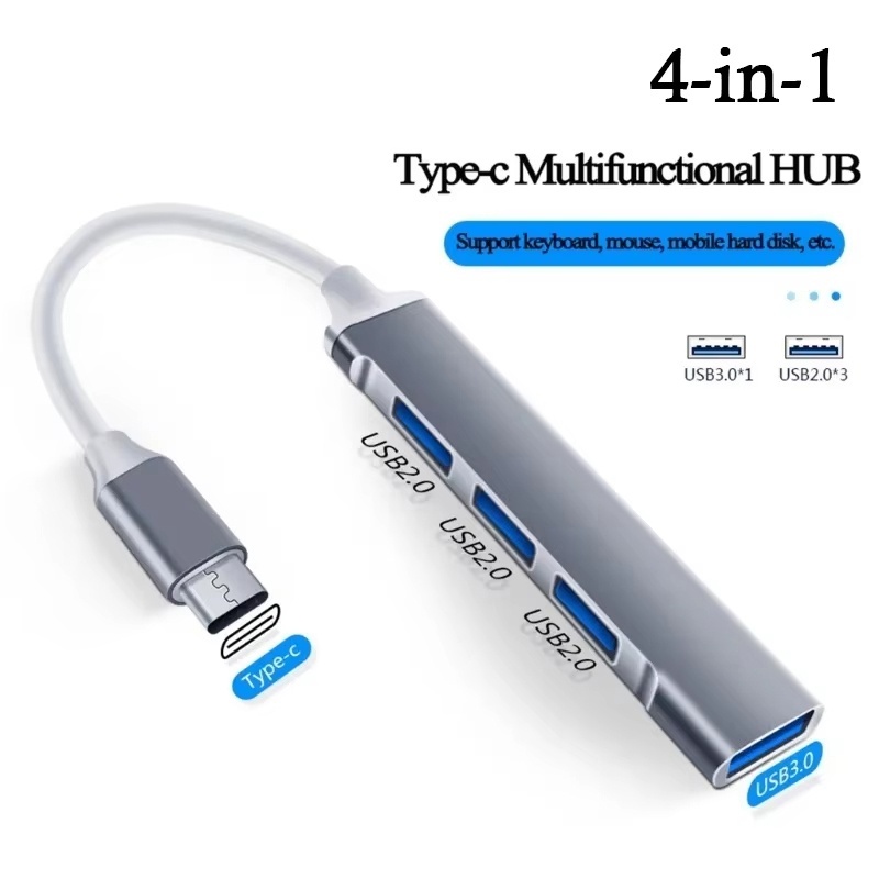Multi Port Usb Hub - 4 พอร์ตมัลติสปลิตเตอร์ USB 3.0 ฮับประเภท C