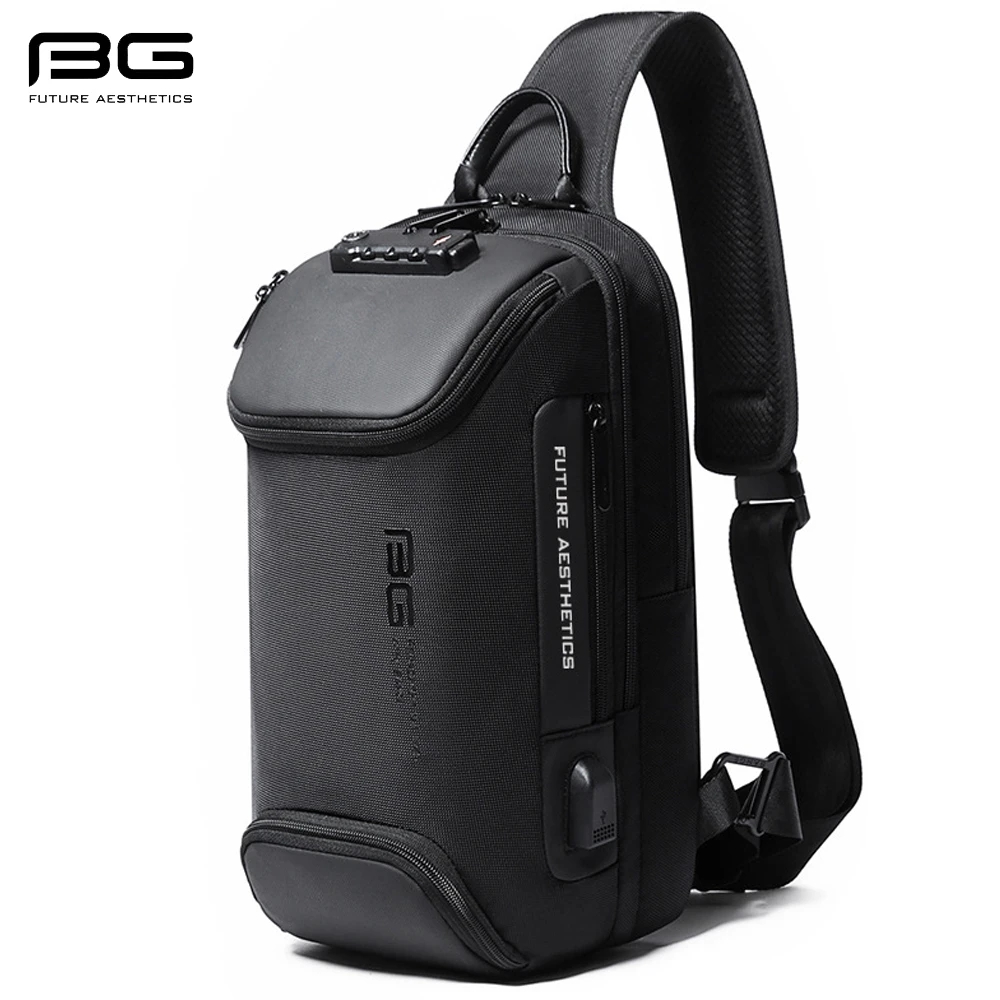 Office Tech Bag - BANGE รุ่นใหม่ กระเป๋าคาดลำตัวผู้ชาย ป้องกันการโจรกรรม ช่องเสียบ USB