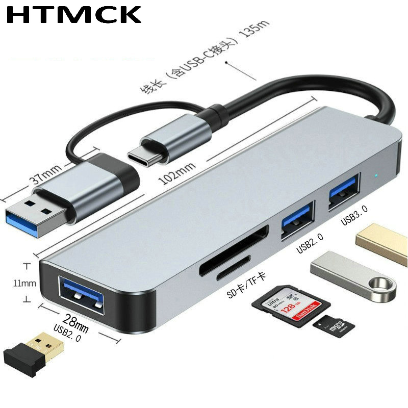 Multi Port Usb Hub - ฮับ USB C แบบ 8 in