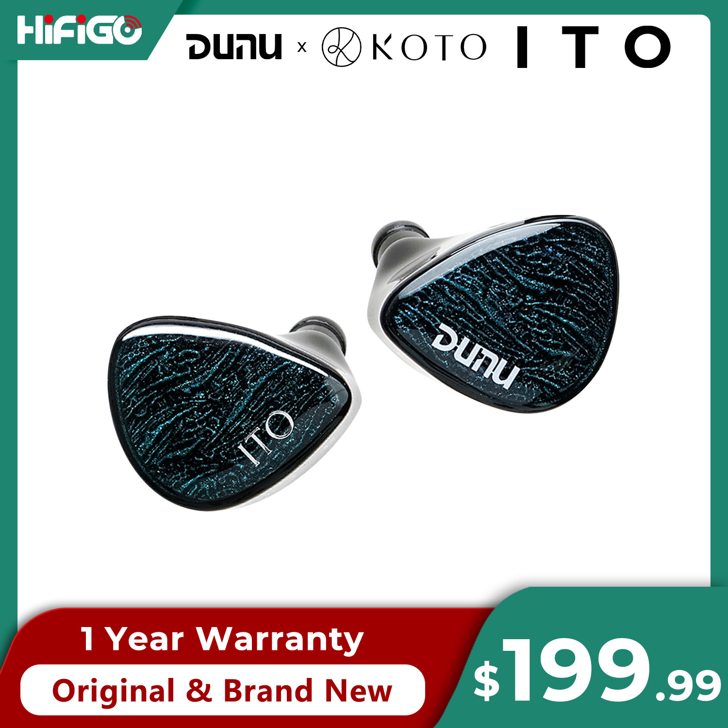 Office Tech Essentials - หูฟังอินเอียร์ DUNU X KOTO ITO พร้อมไดรเวอร์ไฮบริด