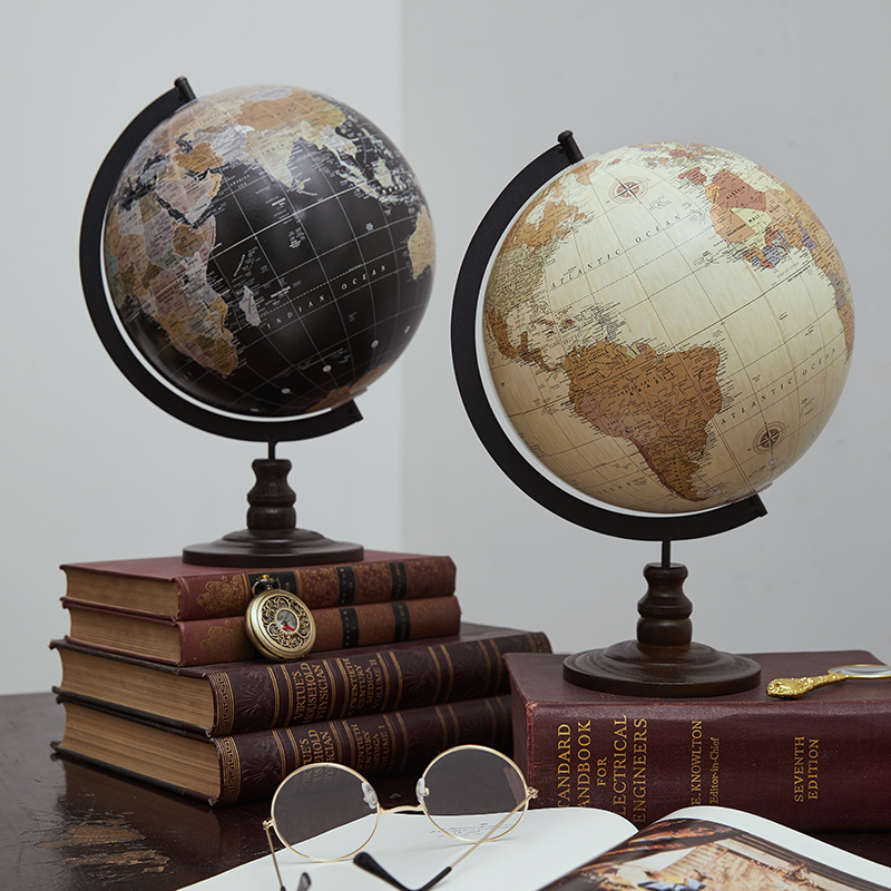 Office Technology - World Globo แผนที่ Vintage ยุโรป Globe