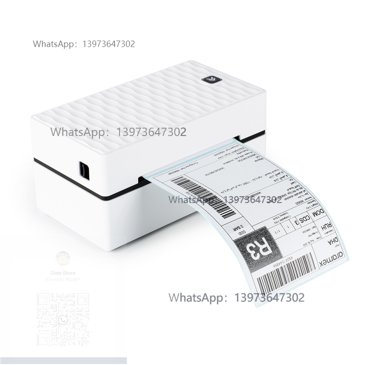Label Printer Thermal - เครื่องพิมพ์บลูทูธแบบใช้ความร้อนขนาด 4x6 นิ้ว สำหรับพิมพ์ฉลากส่งของ ฉลากที่อยู่ พิมพ์เร็ว