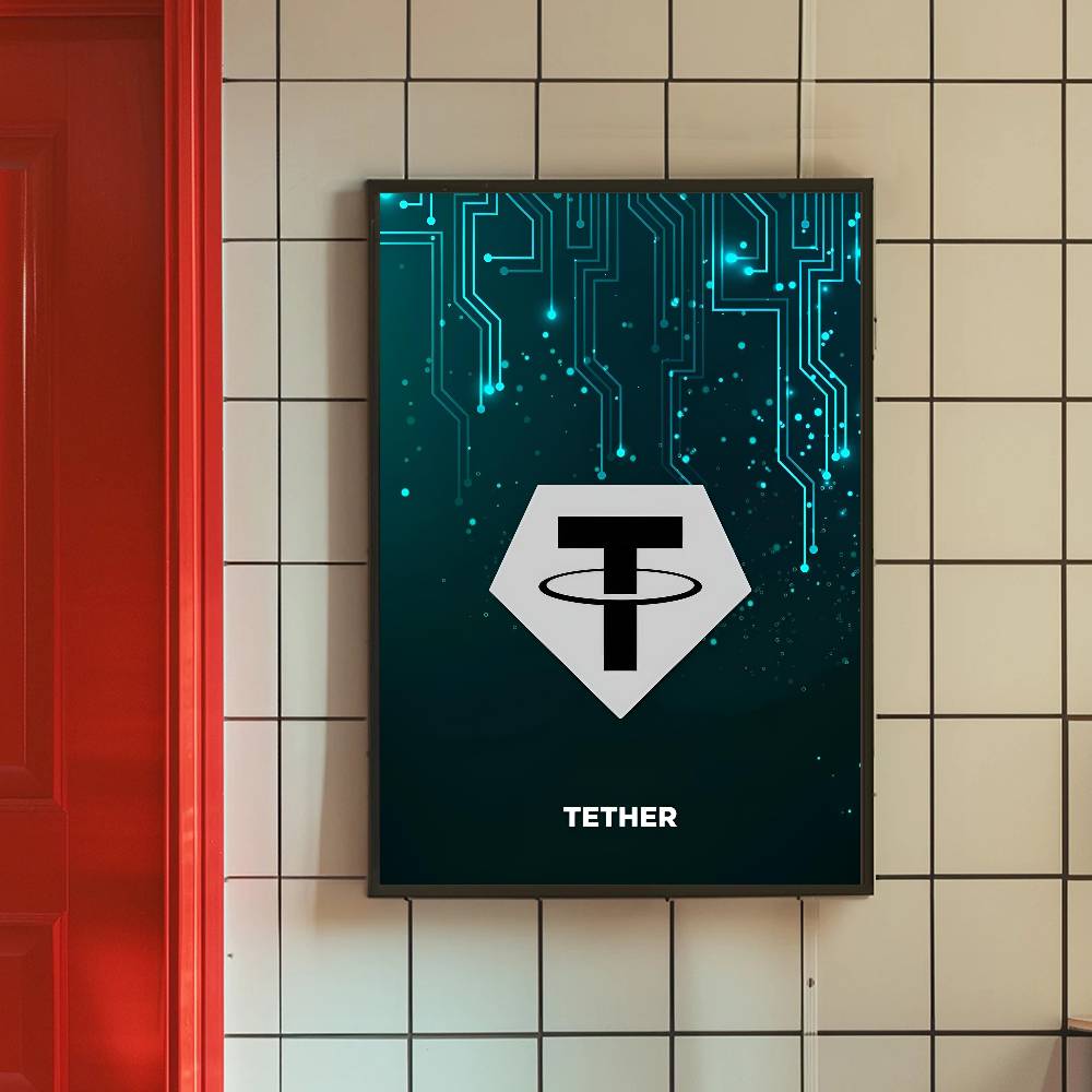 โปสเตอร์ลายวงจรเทคโนโลยี สัญลั - Office Print Tech บทวิจารณ์และราคา
