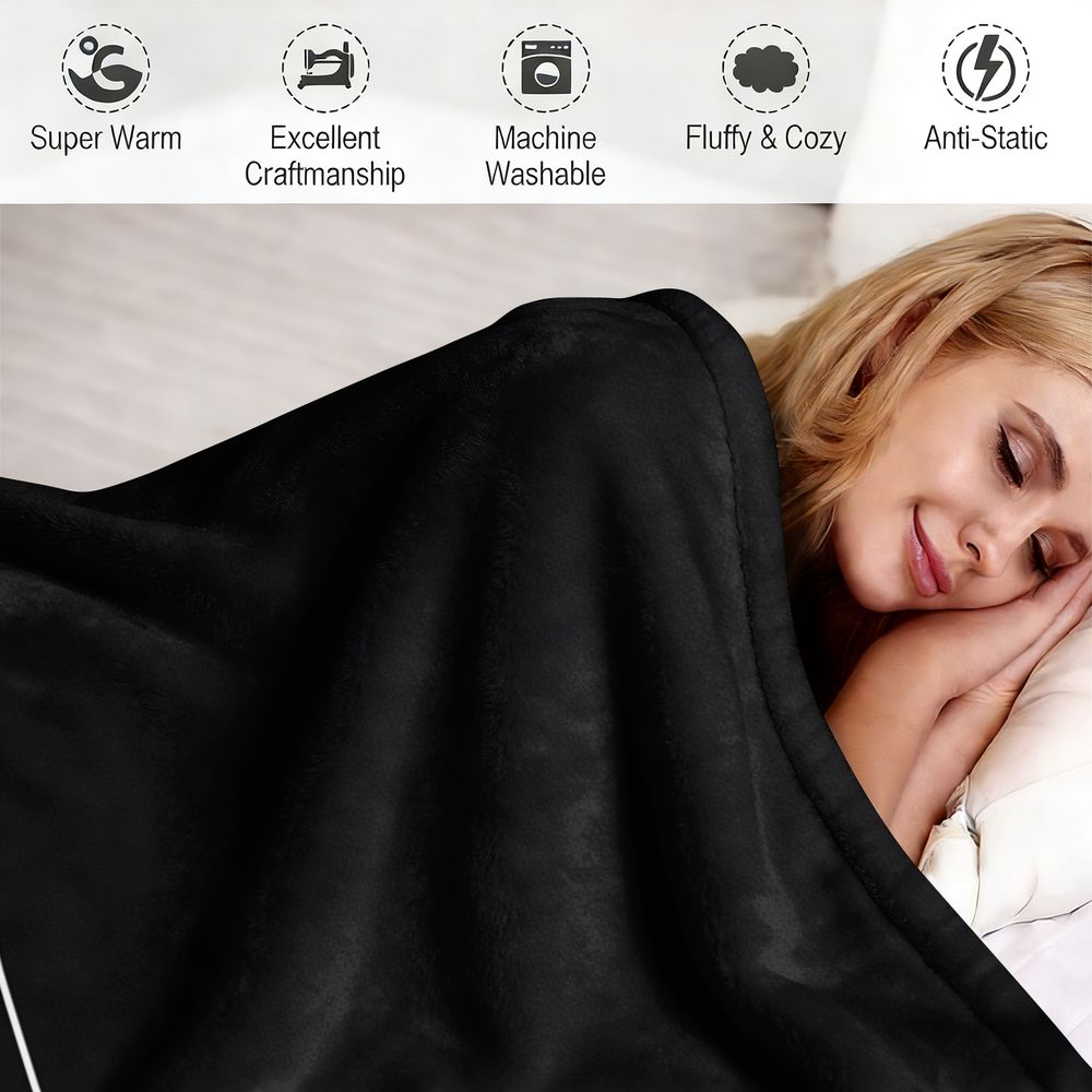 ผ้าห่มฟลานเนลพิมพ์ลายไอคอนแบตเ - Office Print Tech บทวิจารณ์และราคา