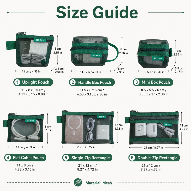 กระเป๋าจัดระเบียบแบบตาข่าย 6 ช - Office Tech Bag บทวิจารณ์และราคา
