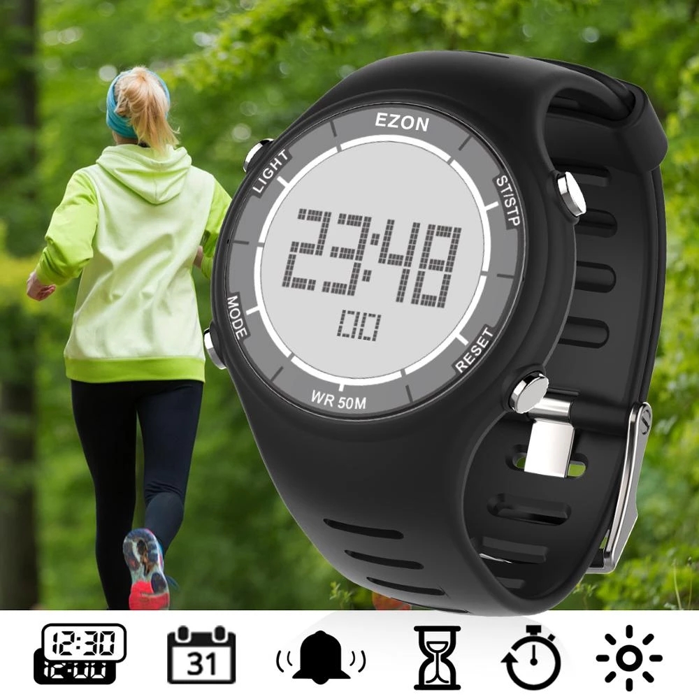EZON ใหม่แฟชั่นผู้หญิงนาฬิกาสป - Digital Timer Countdown บทวิจารณ์และราคา