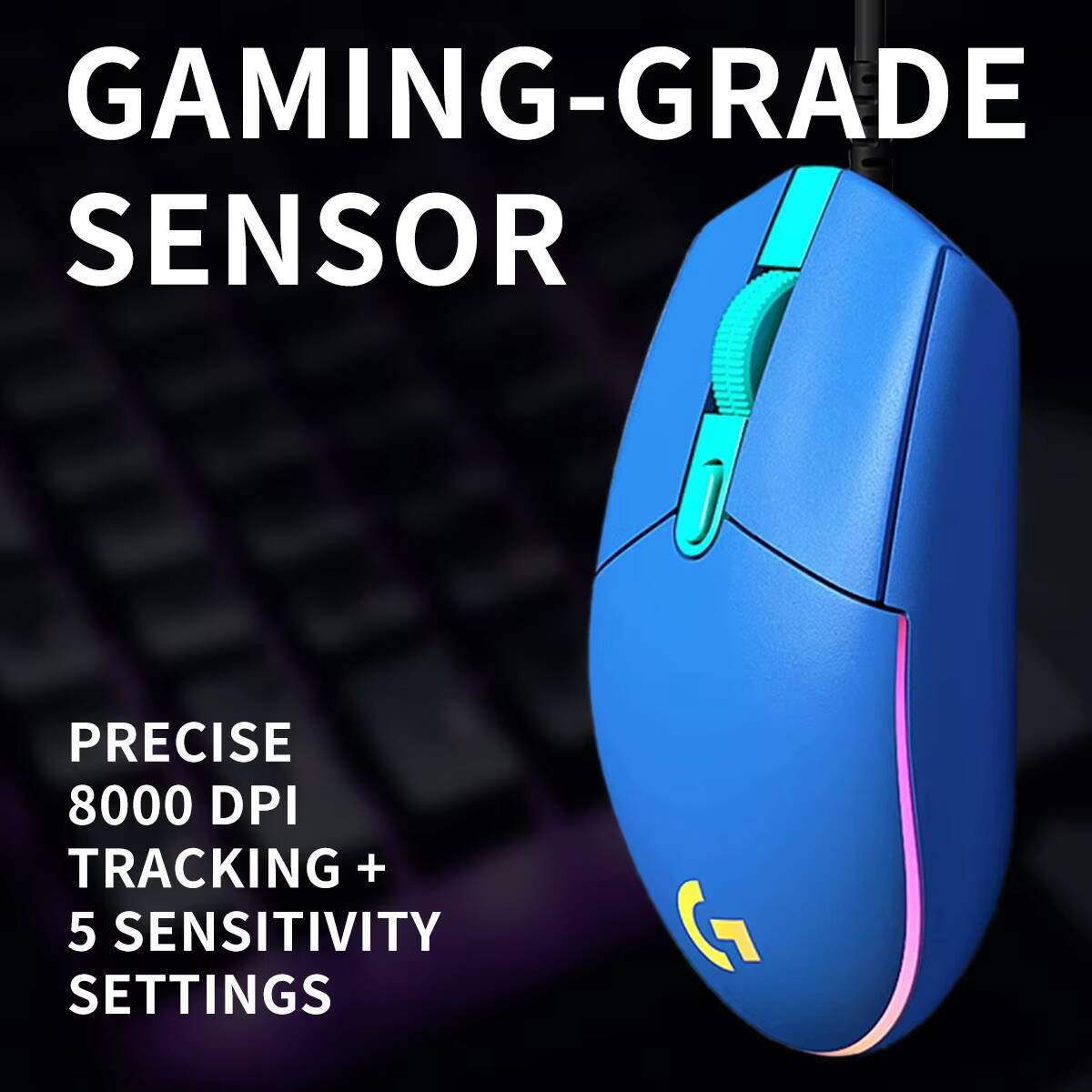 เมาส์เกมมิ่ง Logitech G203 Pro - Logitech Mouse G203 บทวิจารณ์และราคา