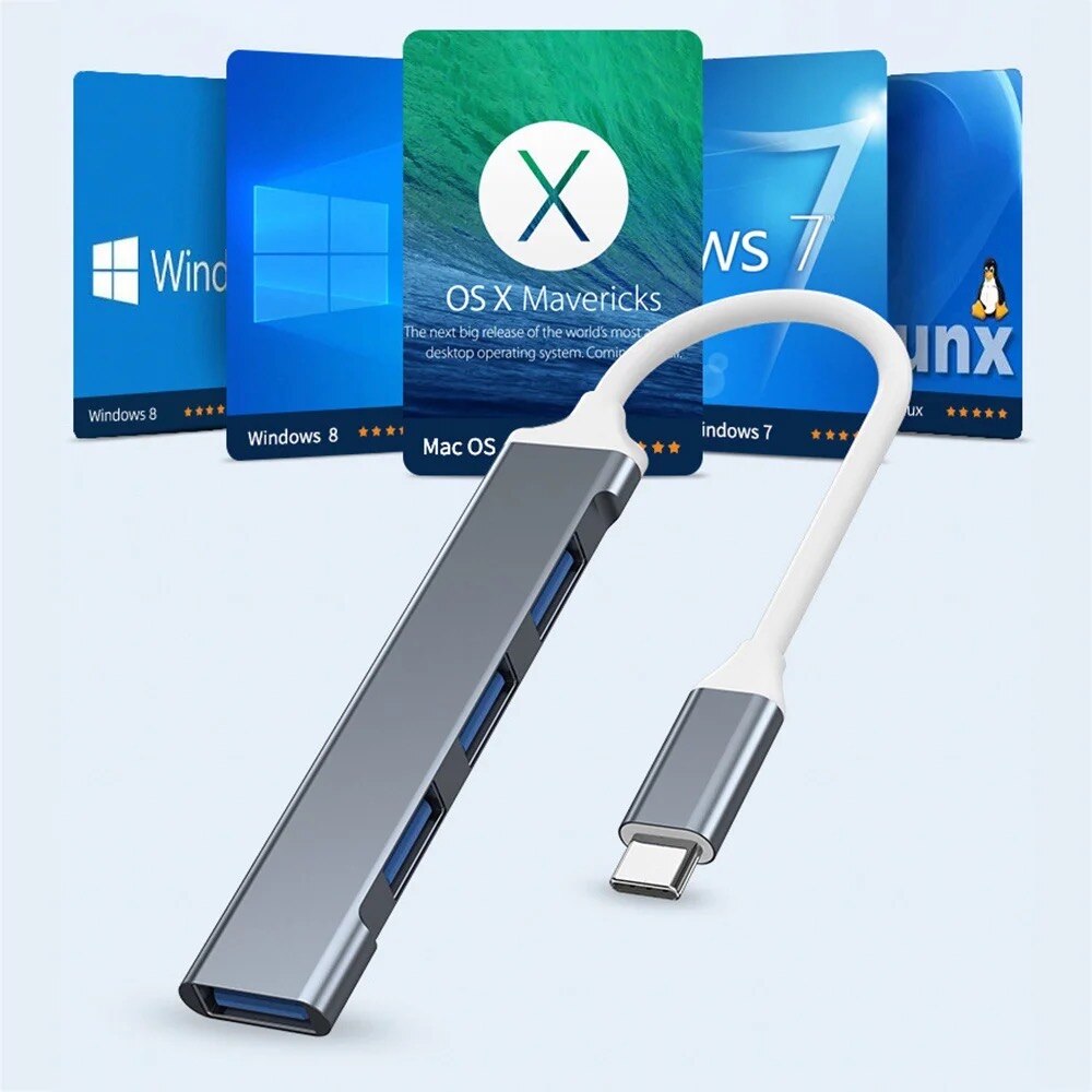 4 พอร์ตมัลติสปลิตเตอร์ USB 3.0 - Multi Port Usb Hub บทวิจารณ์และราคา