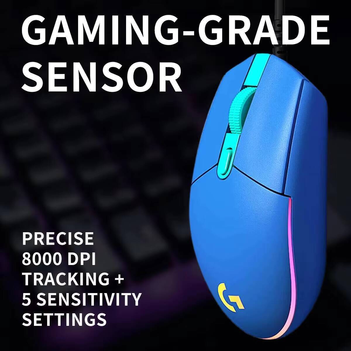 เมาส์เกมมิ่ง Logitech G203 เซ็ - Logitech Mouse G203 บทวิจารณ์และราคา