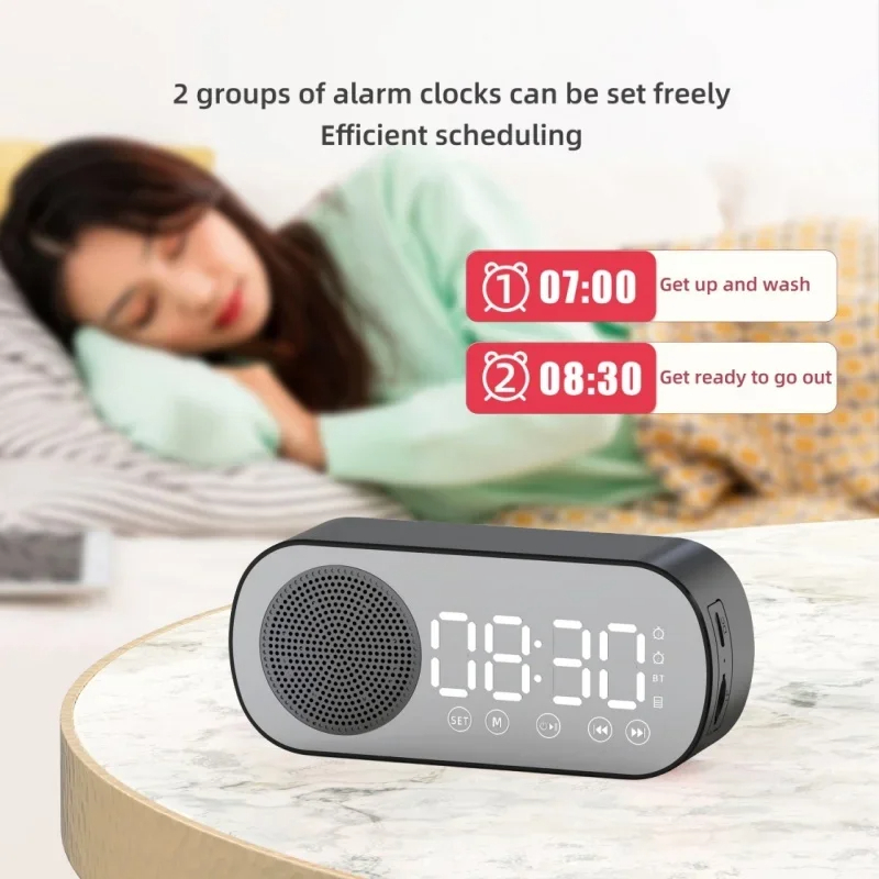 USB Plug-in Mirror นาฬิกาปลุกด - Digital Timer Countdown บทวิจารณ์และราคา