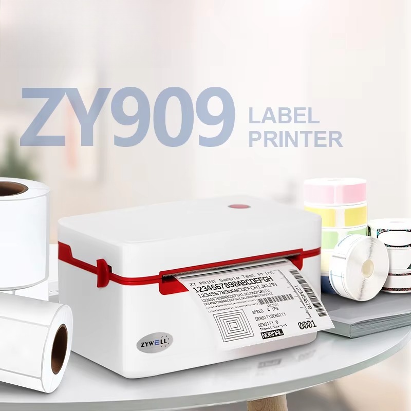 เครื่องพิมพ์ฉลากขนส่ง ZY909 รุ - Label Printer Thermal บทวิจารณ์และราคา