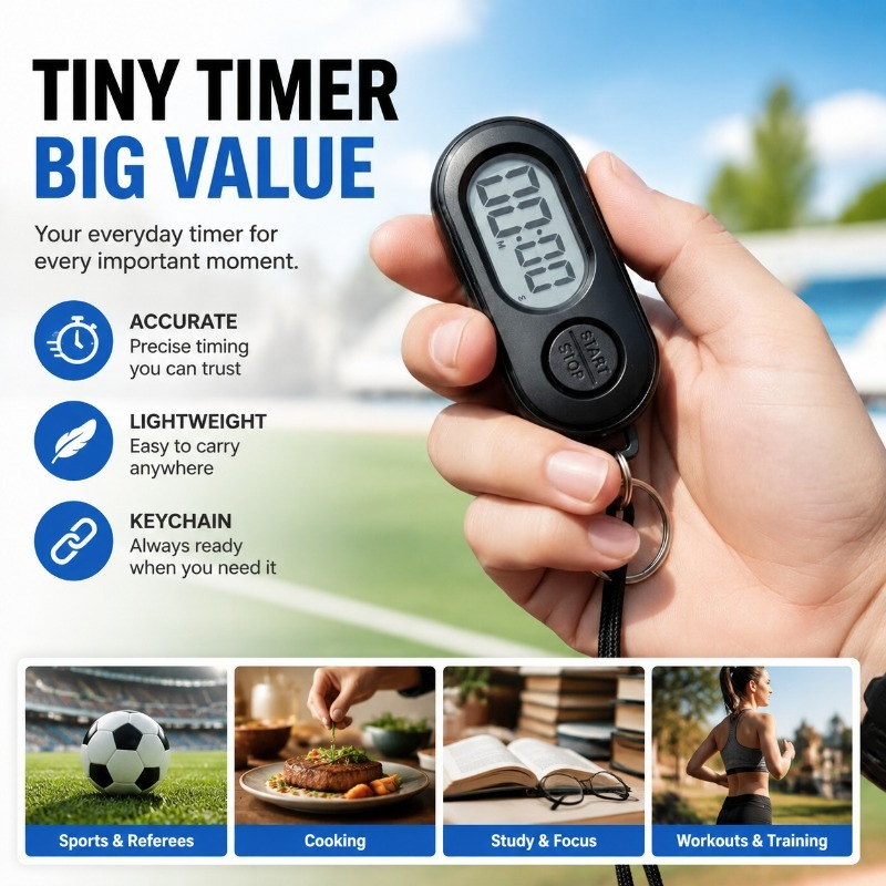 นาฬิกาจับเวลาแบบดิจิตอลพวงกุญแ - Digital Timer Countdown บทวิจารณ์และราคา